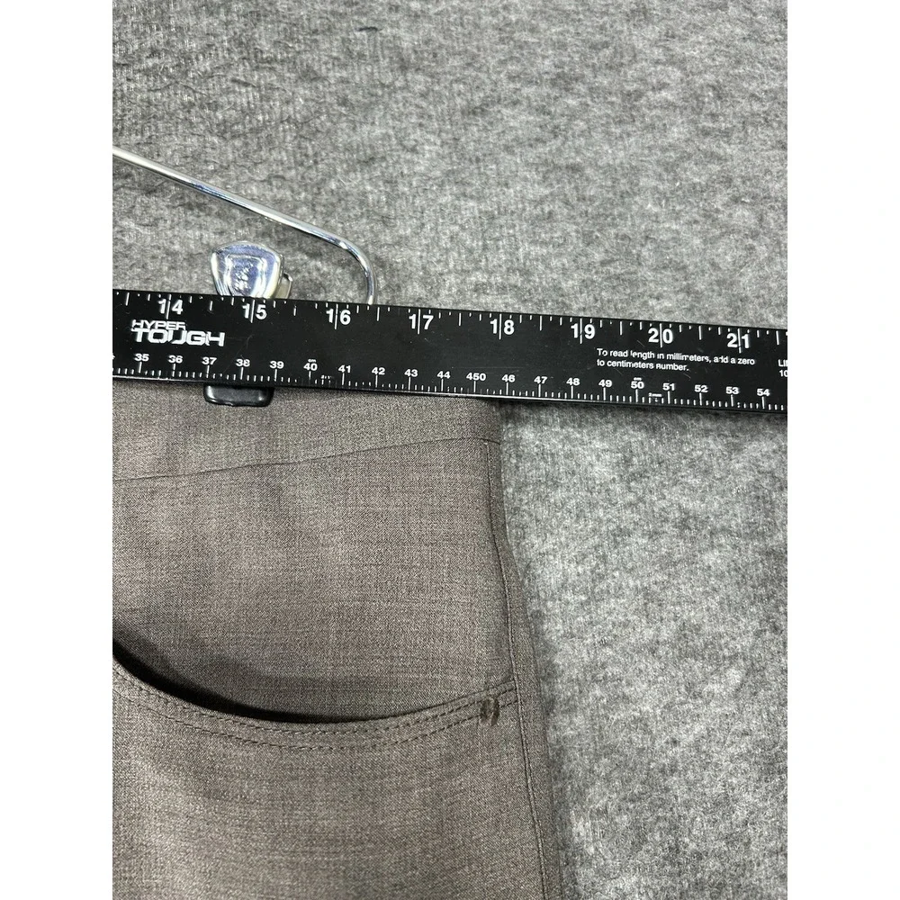PT01 Dress Pants‎ Trousers Mens (52) 35x32 Gray Brown Strech Easy fit Wool Blend